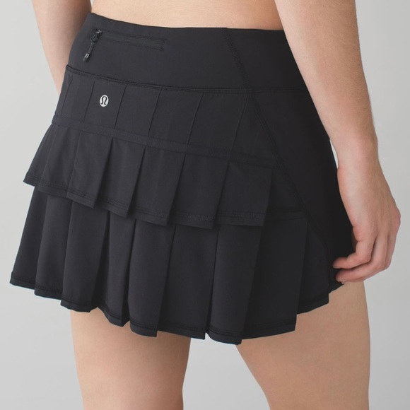 lululemon athletica Pants - lululemon Run Pace Setter Skirt / Skort Size 6 Black